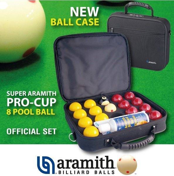 Super Aramith Pro 8 Ball Set with Case Premium Balls