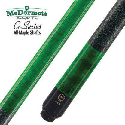 McDermott GS05 Pool Cue - Emerald Green-Stained Michigan Maple with Irish Linen Wrap