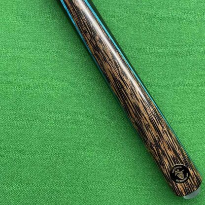 Single Splice Sugar Plum Cue with Blue Veneer and Ebony Finish