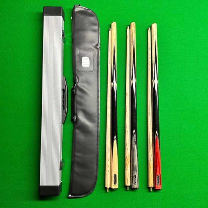 Wentworth Two-Piece Billiard Cue available in Red, Grey, and Clear